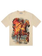 T-shirt All Human Last Rodeo – Crème