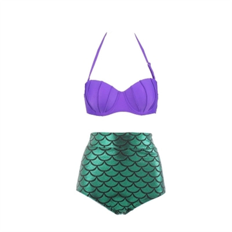 Ankunft Split Badeanzug Bikini Damen Bronzing Harte Tasche Schale Meerjungfrau Hohe Taille Badeanzug