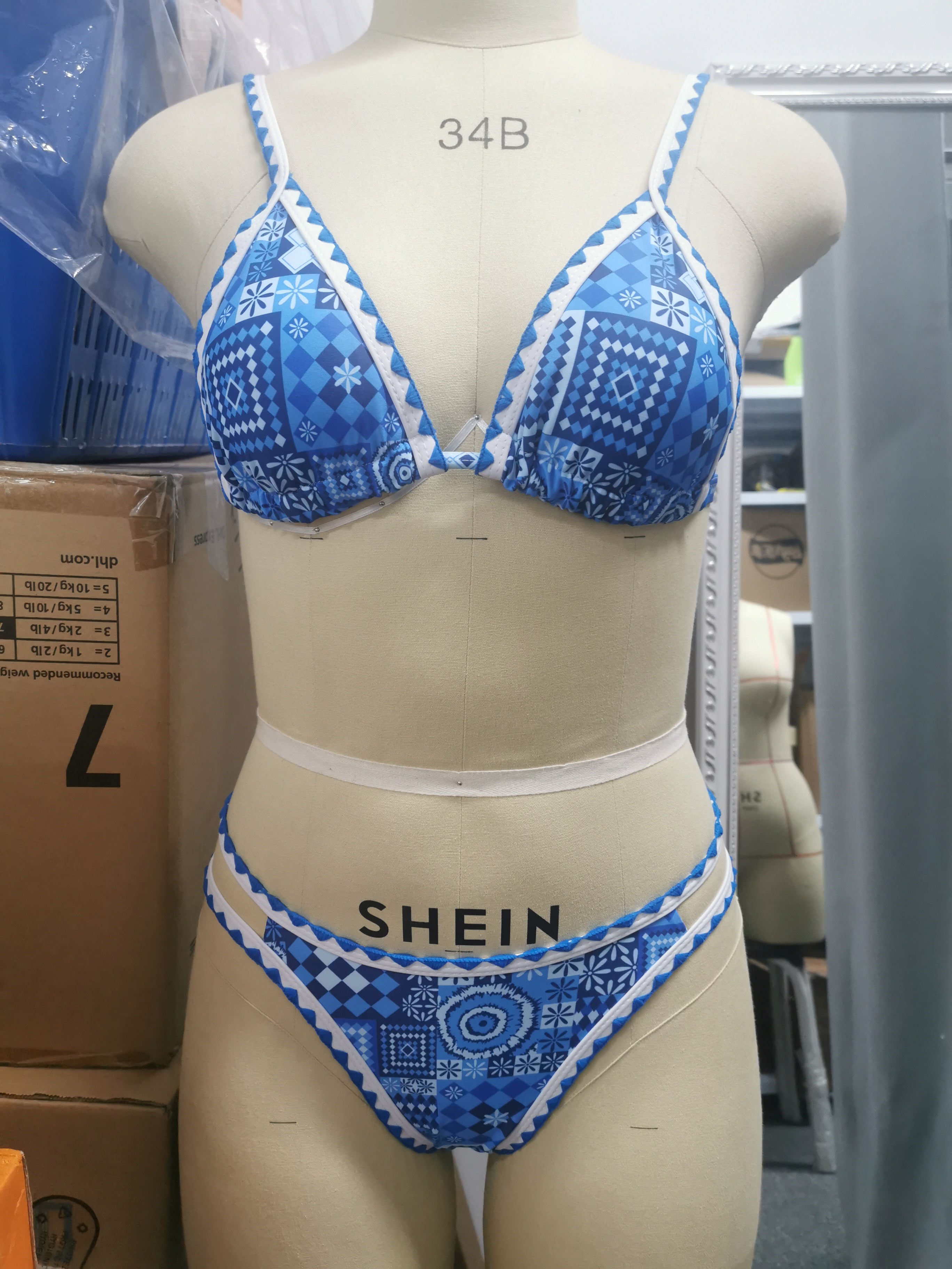 Damen-Bikinis, floral bedruckt, Bikinis mit Einfassung, hoch geschnittener Badeanzug, Damen-Push-up-Bademode mit niedriger Taille, Conjunto Biquinis Feminino