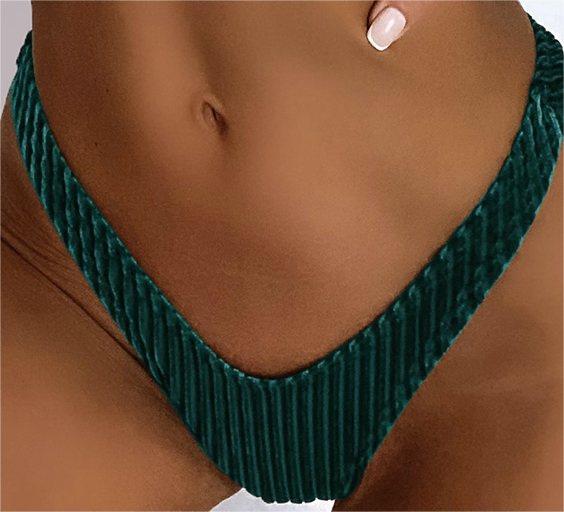 Bikinx Samt-High-Cut-Bikinihose