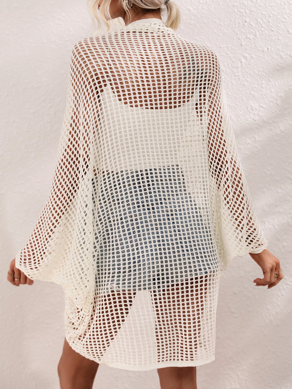 Sommer Frühling Sommer Aushöhlen Strand Meer Urlaub Strickbluse Damen Strickmode