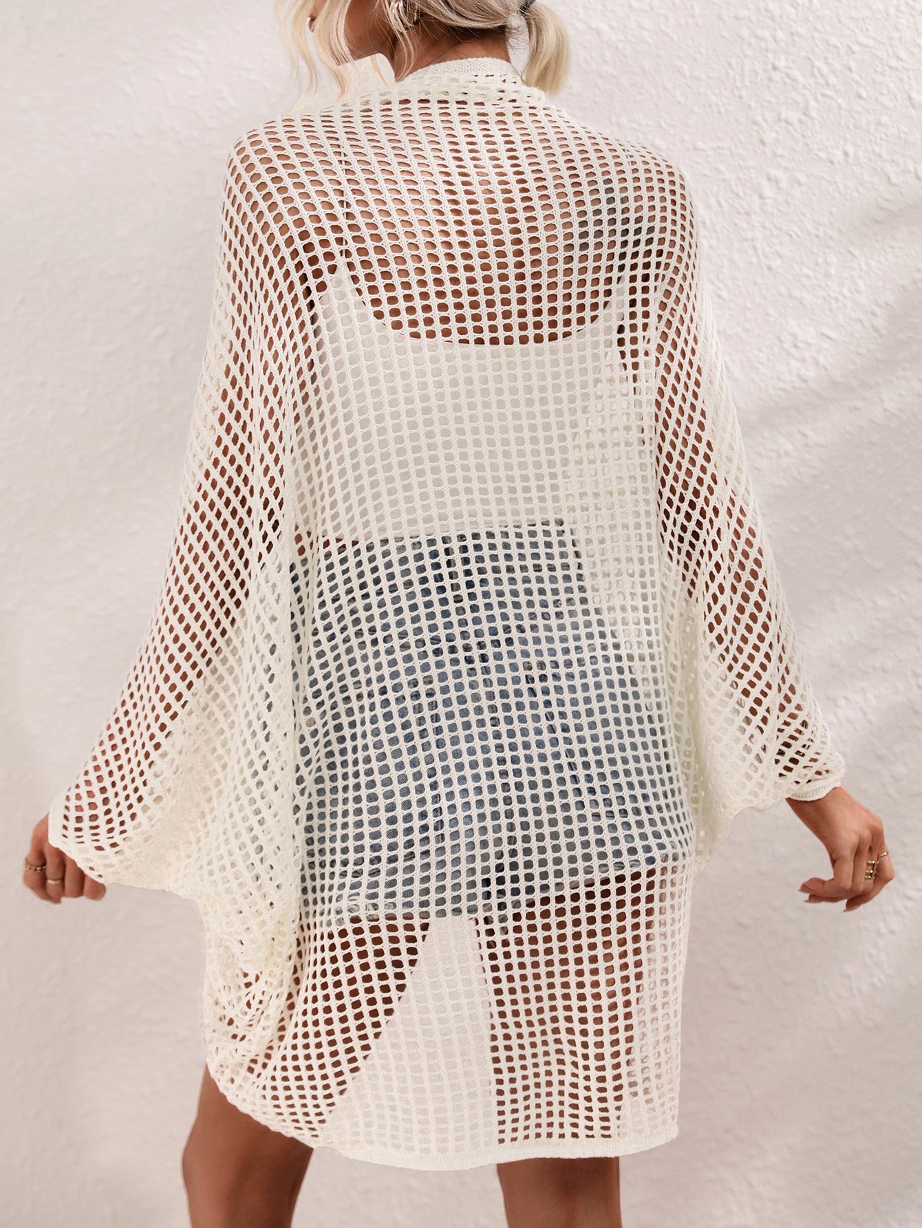 Sommer Frühling Sommer Aushöhlen Strand Meer Urlaub Strickbluse Damen Strickmode