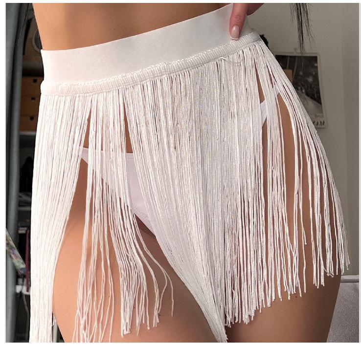 Plage Gland Mini Robe Courte Bikini Vacances Plage Maillot de Bain Demi-Jupe de Dessus Femme