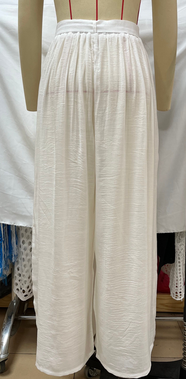 Lässige Strandhose Wickelhose Weite Hose Strandurlaub Sonnenschutzhose