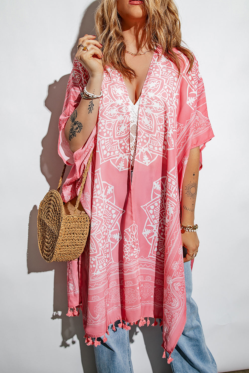 Brauner Anja Tassel Kimono