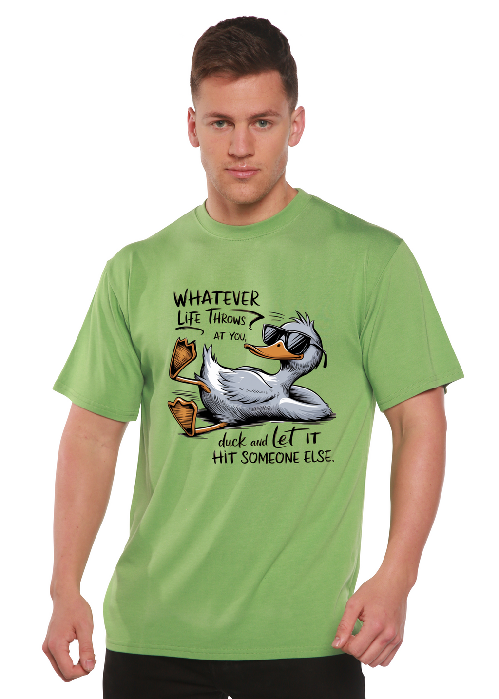 Whatever Life Throws at You Funny Unisex Bamboo/Cotton Graphic T-Shirt - The7Letter
