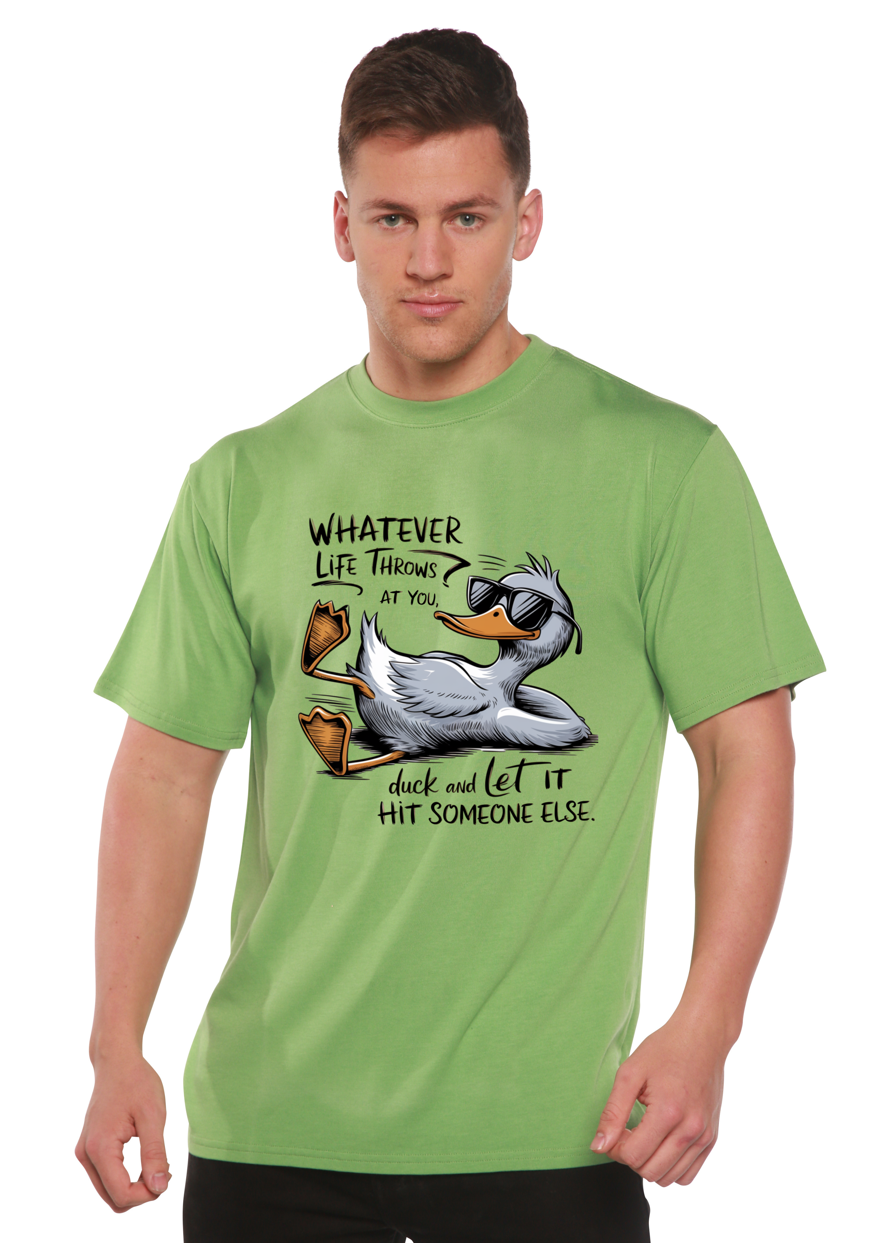 Whatever Life Throws at You Funny Unisex Bamboo/Cotton Graphic T-Shirt - The7Letter