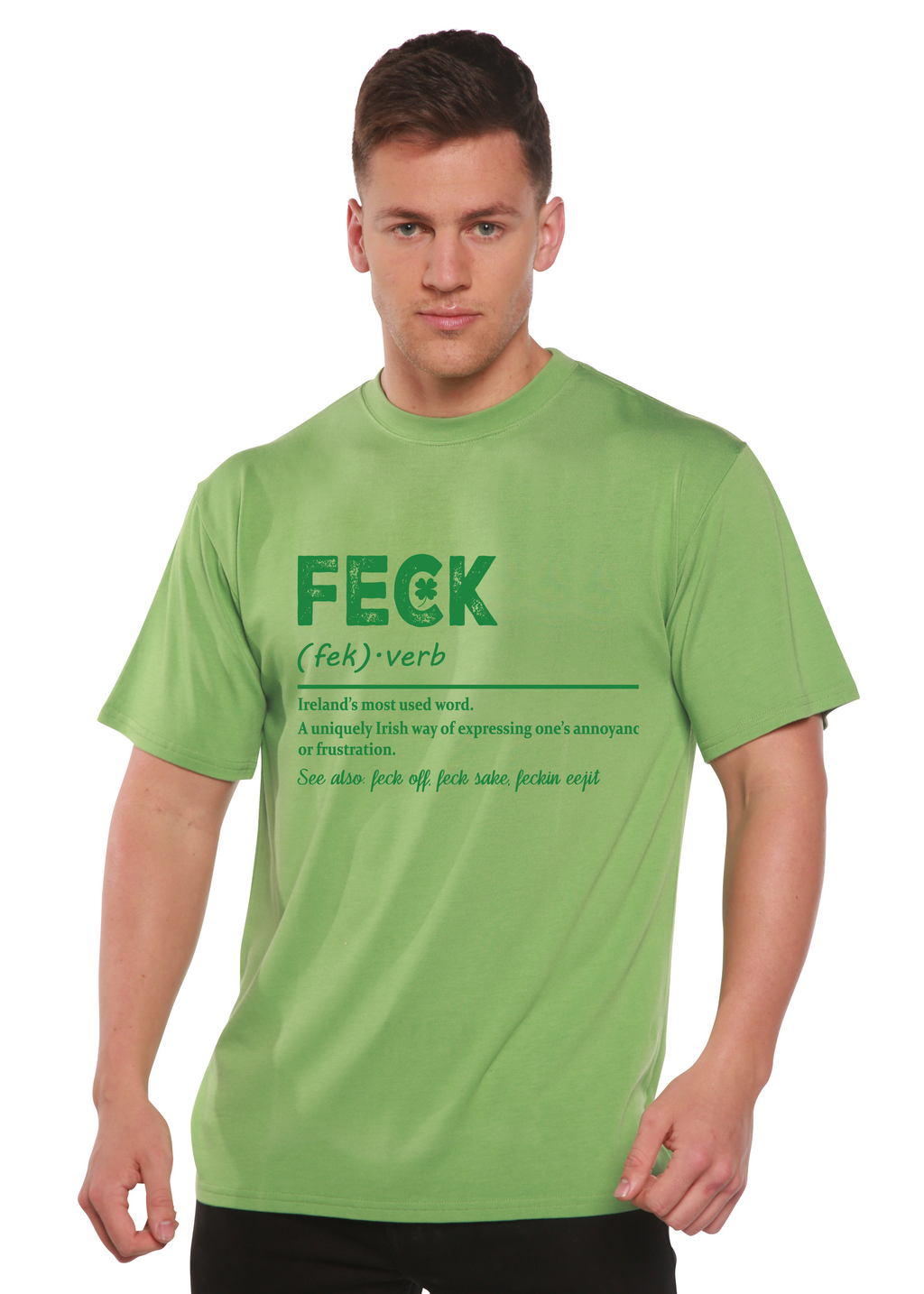 Feck Irish St Patricks Day Unisex Bamboo/Cotton Graphic T-Shirt - The7Letter