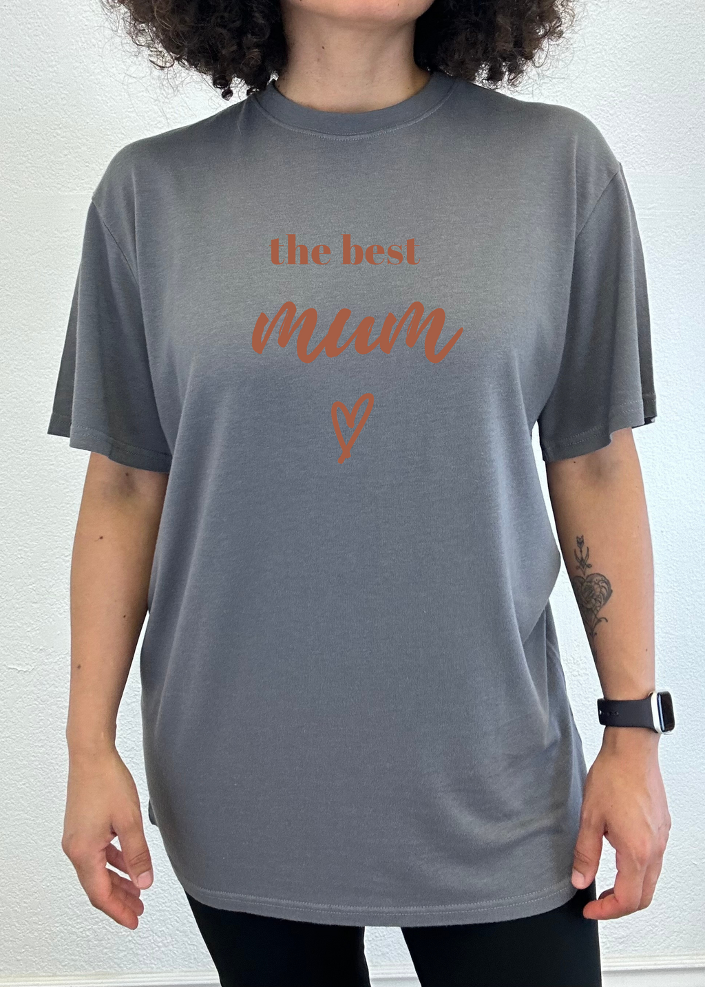 The Best Mum Unisex Bamboo Viscose/Organic Cotton Short Sleeve Graphic T-Shirt - The7Letter