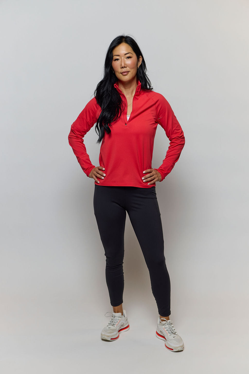 Foudy Mid-Weight Long Sleeve ½ Zip Top - The7Letter