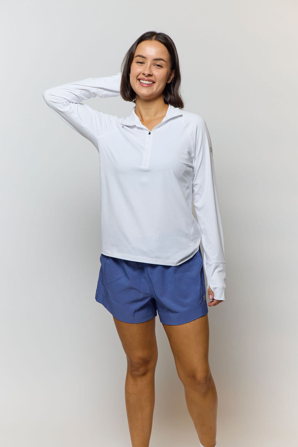 Foudy Mid-Weight Long Sleeve ½ Zip Top - The7Letter