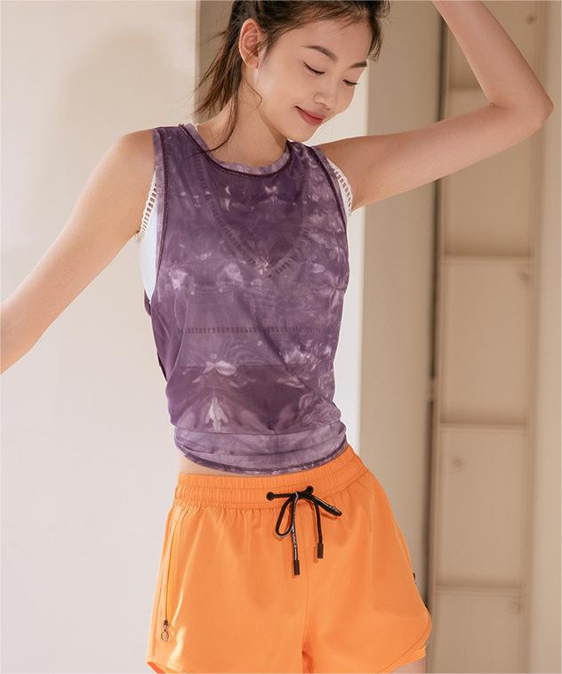 Chemisier sport respirant en maille pour femme, course, entraînement, séchage rapide, T-shirt sans manches, gilet, vêtement de yoga, haut