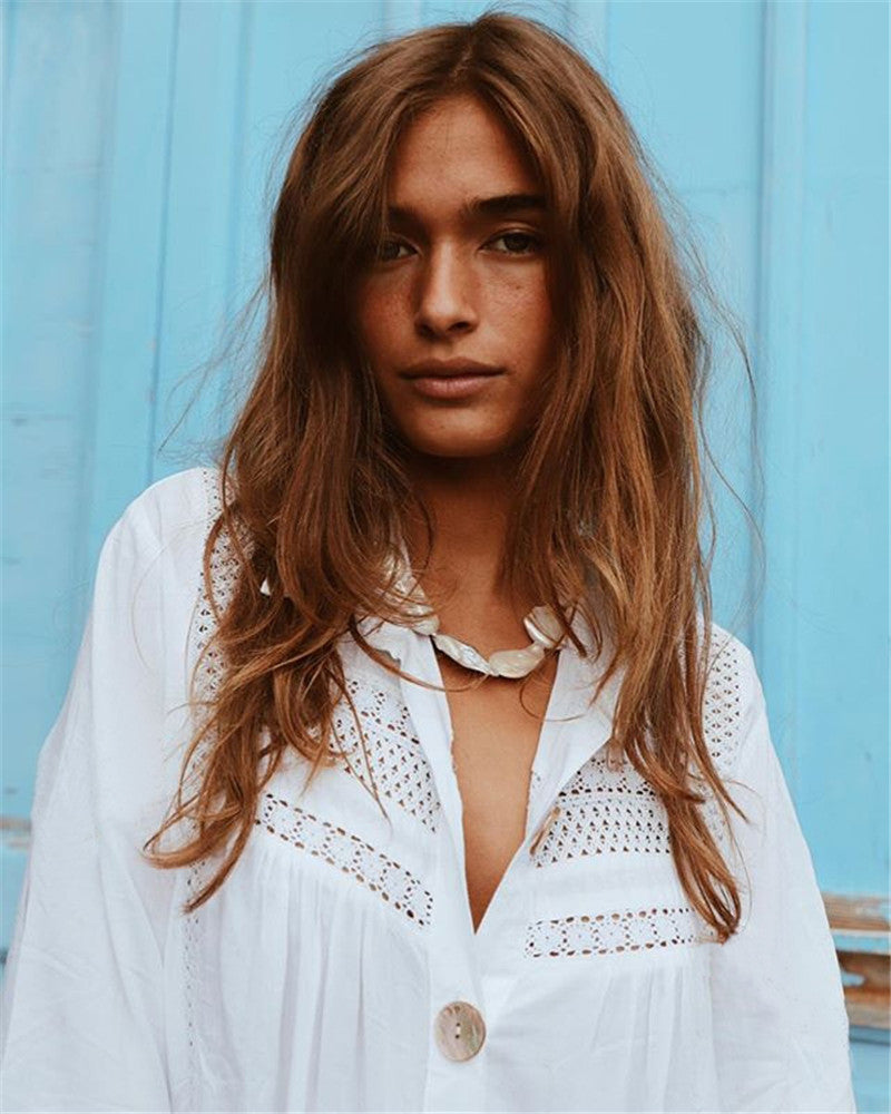 Chemisier en dentelle à lacets, cache-maillot de plage, cardigan sexy, paréo de bikini de vacances