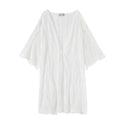 Vêtements de protection solaire de plage bohèmes pour femmes, couverture de plage d'été en dentelle, cardigan, manteau