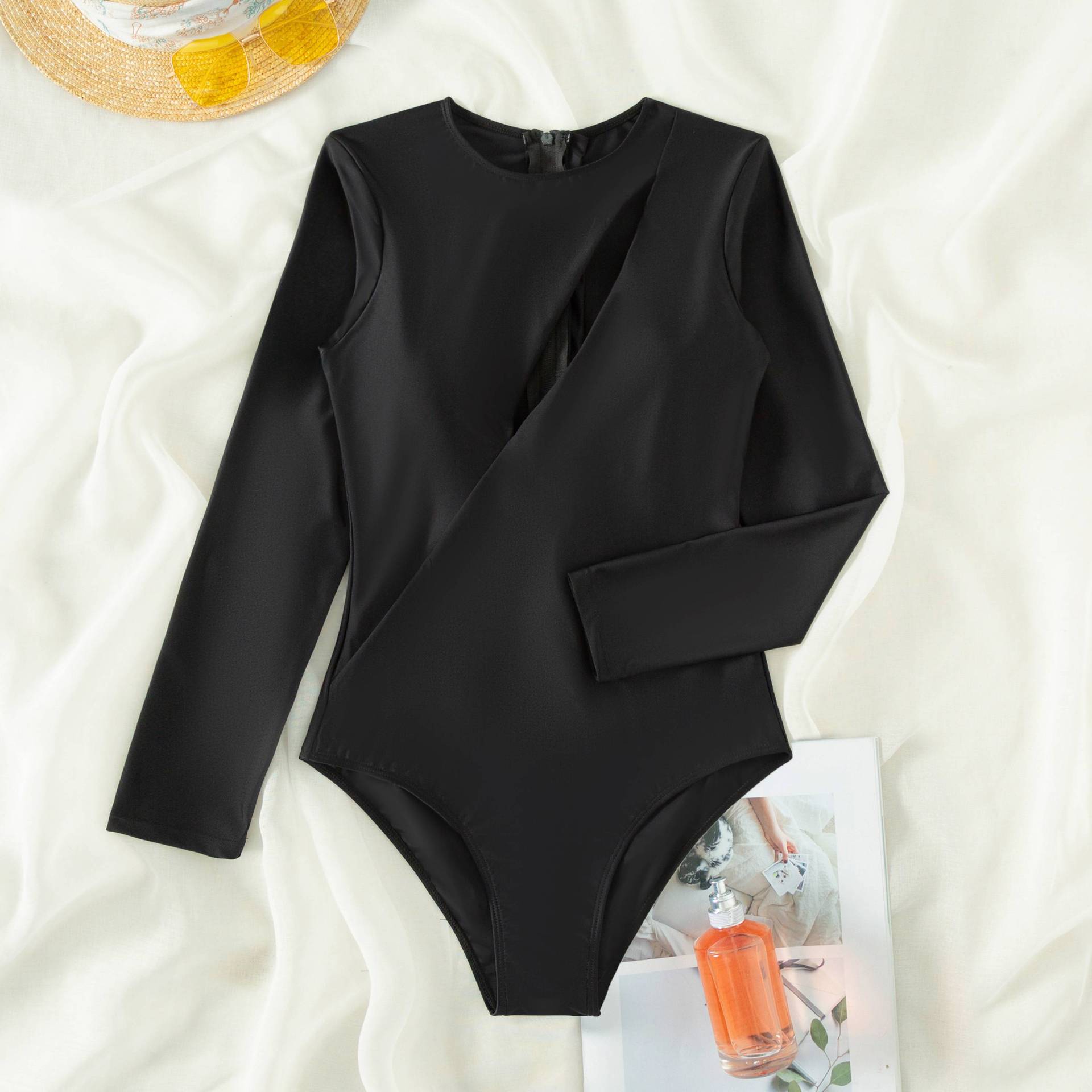 Clothing One Piece Swimsuit Women Long Sleeve Swimsuit Surfing Beach Vacation