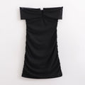 Sexy Minderheiten-Samt-Hepburn-Nachtclub-Kleid