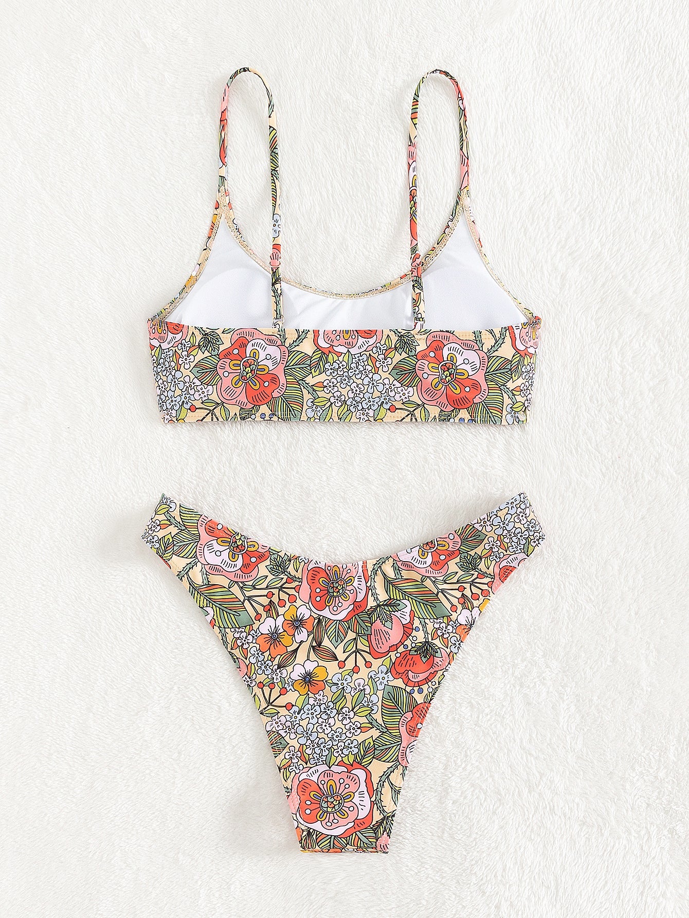 Maillot de bain bikini sexy, haut de tube pour petite poitrine, taille haute, maillot de bain fendu pour femme