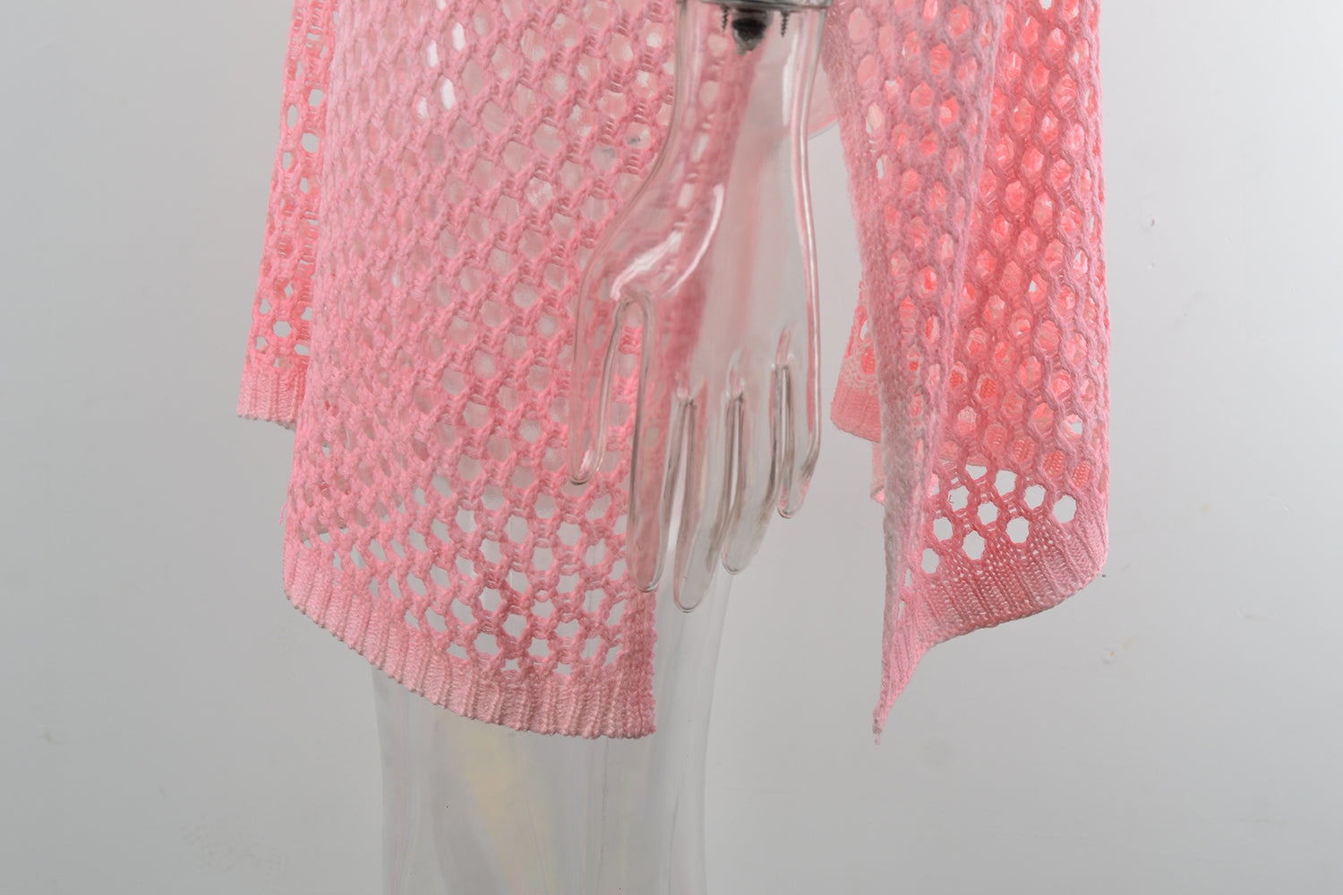 Robe de plage bikini chemisier ajouré coupe-bas teint de couleur colorée pour femmes d'été