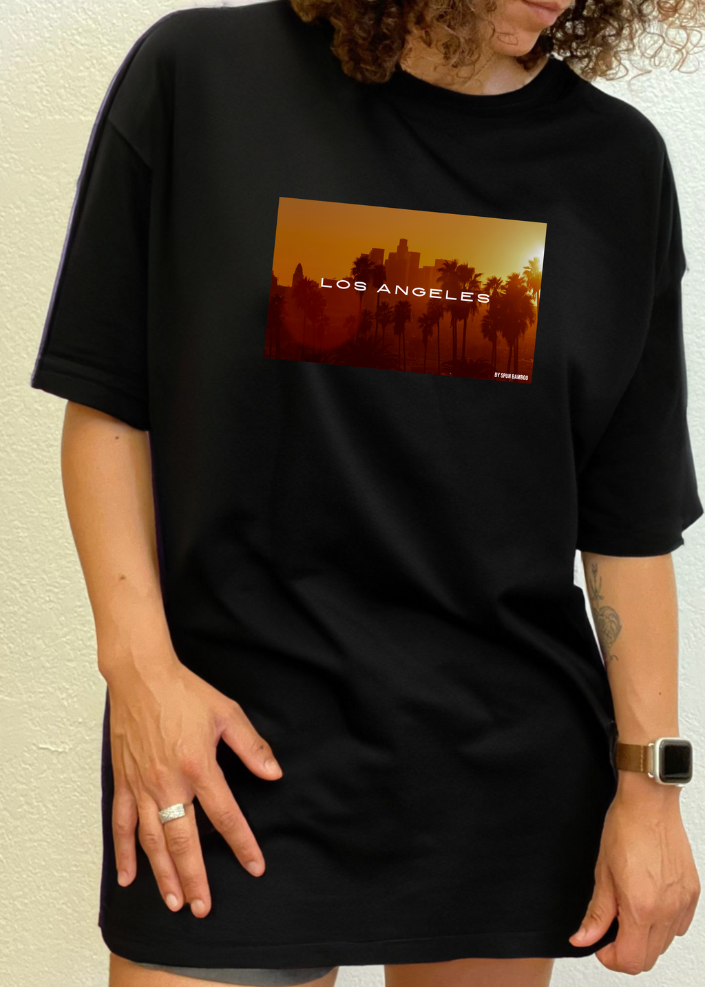 Los Angeles Unisex Bamboo Viscose/Organic Cotton Short Sleeve Graphic T-Shirt - The7Letter