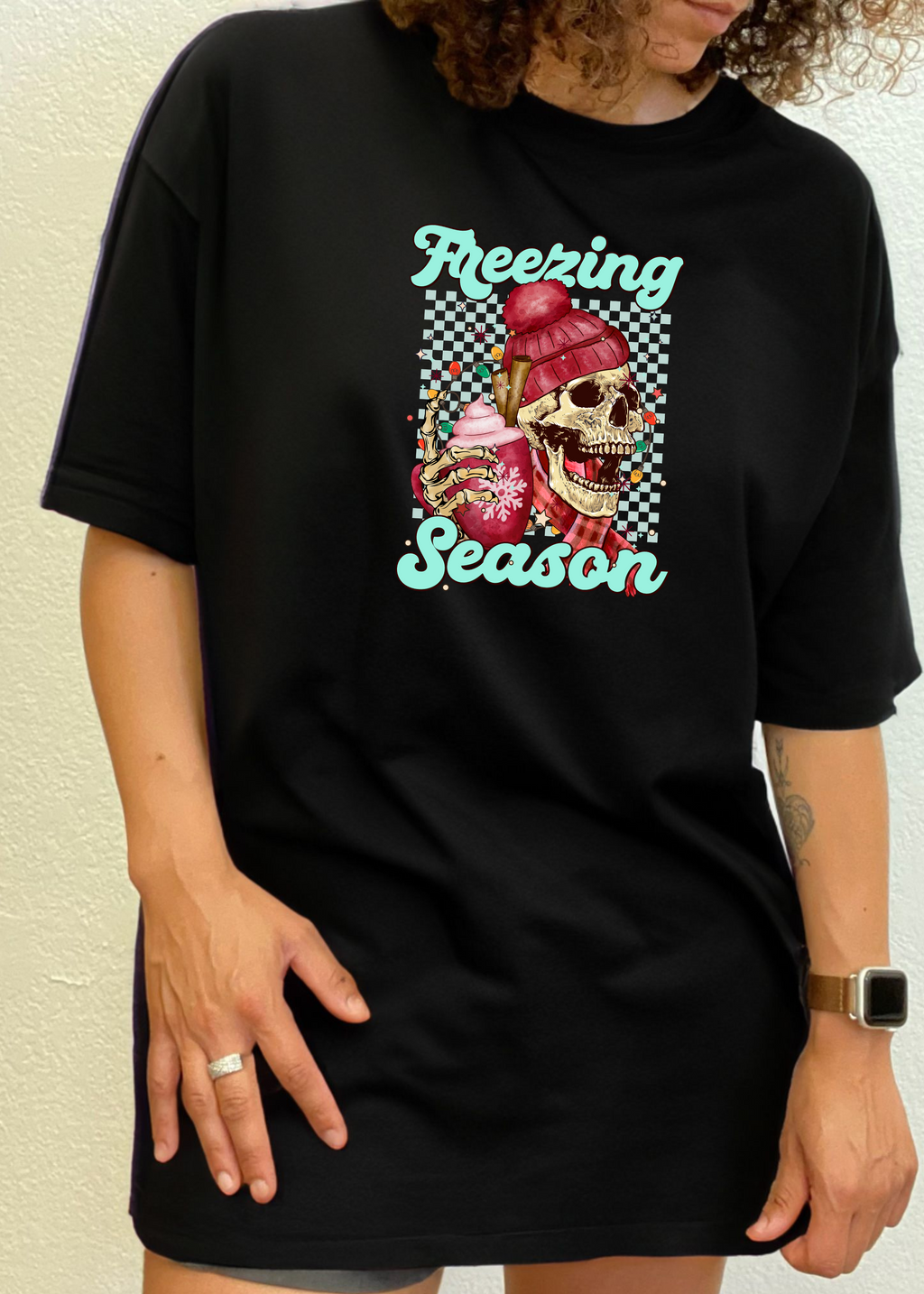 Freezing Season Unisex Bamboo Viscose/Organic Cotton Short Sleeve Graphic T-Shirt - The7Letter