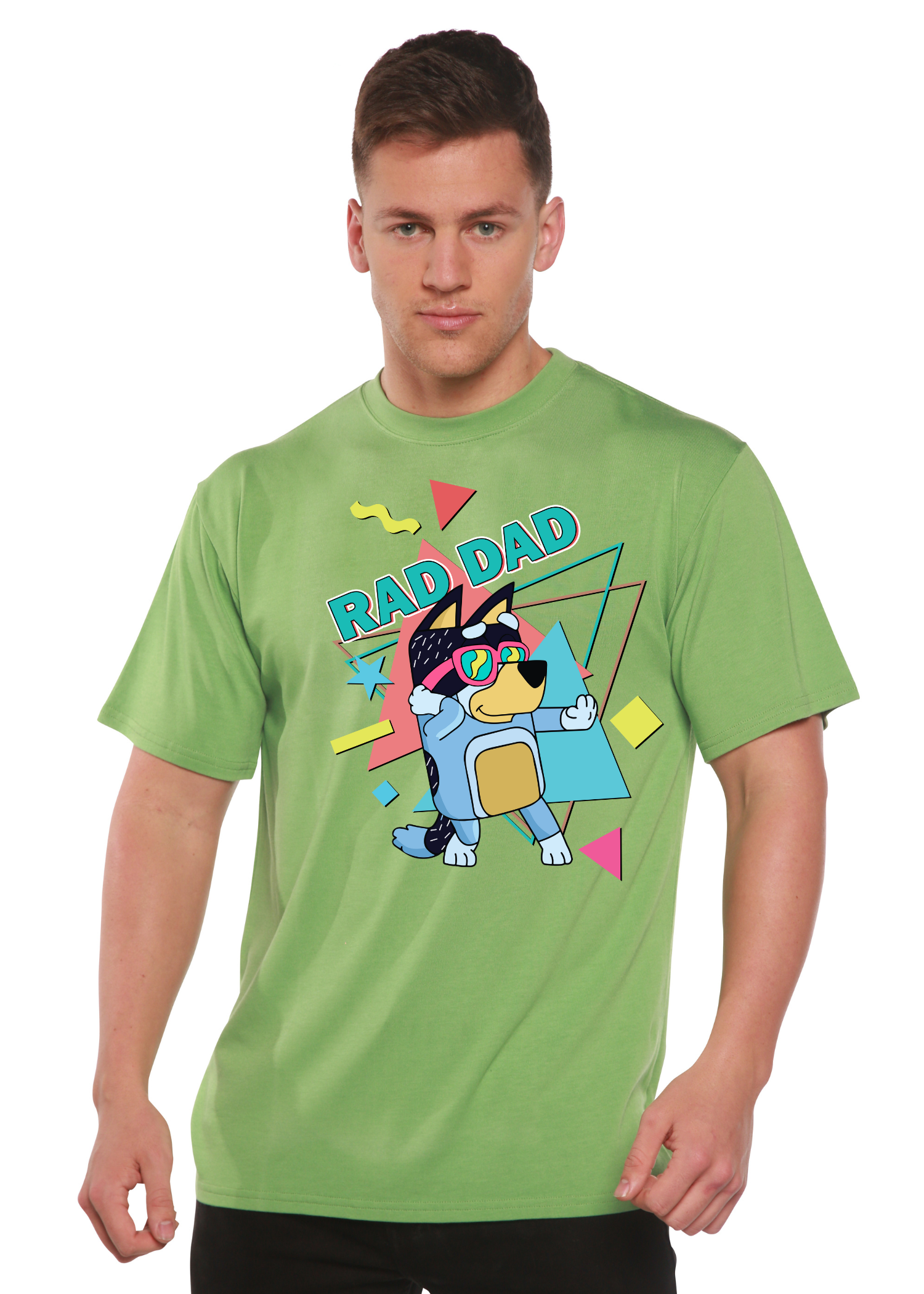 Rad Dad Bluey Men's Bamboo Short Sleeve Graphic T-Shirt - The7Letter