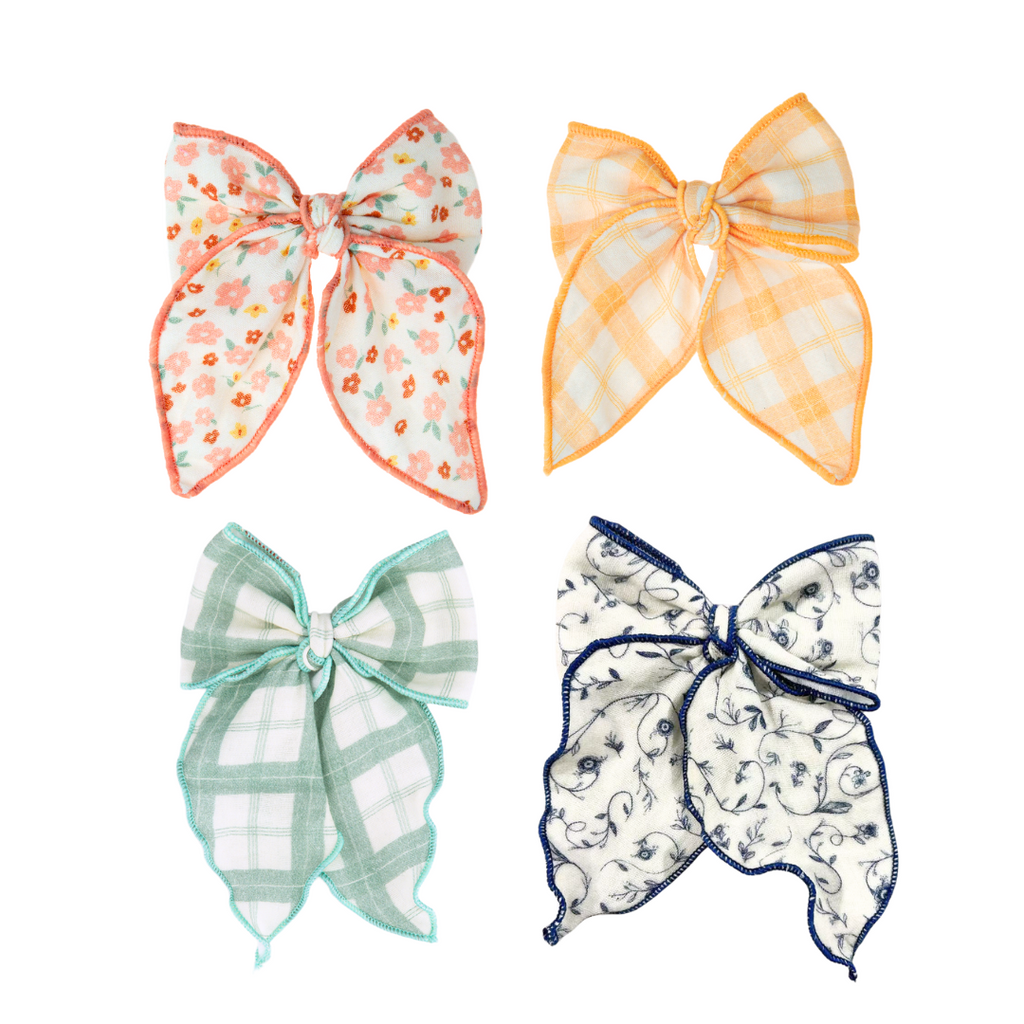 Fable Bow | Mid Size | Fern Plaid - The7Letter
