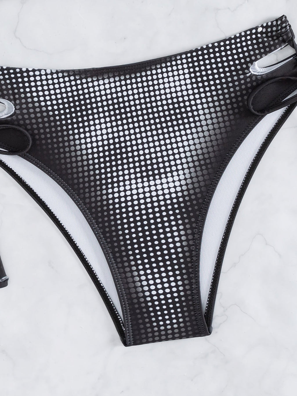 Bikini Sexy Badeanzug Damen Split Bikini Schwarz Weiß Sportlicher Badeanzug