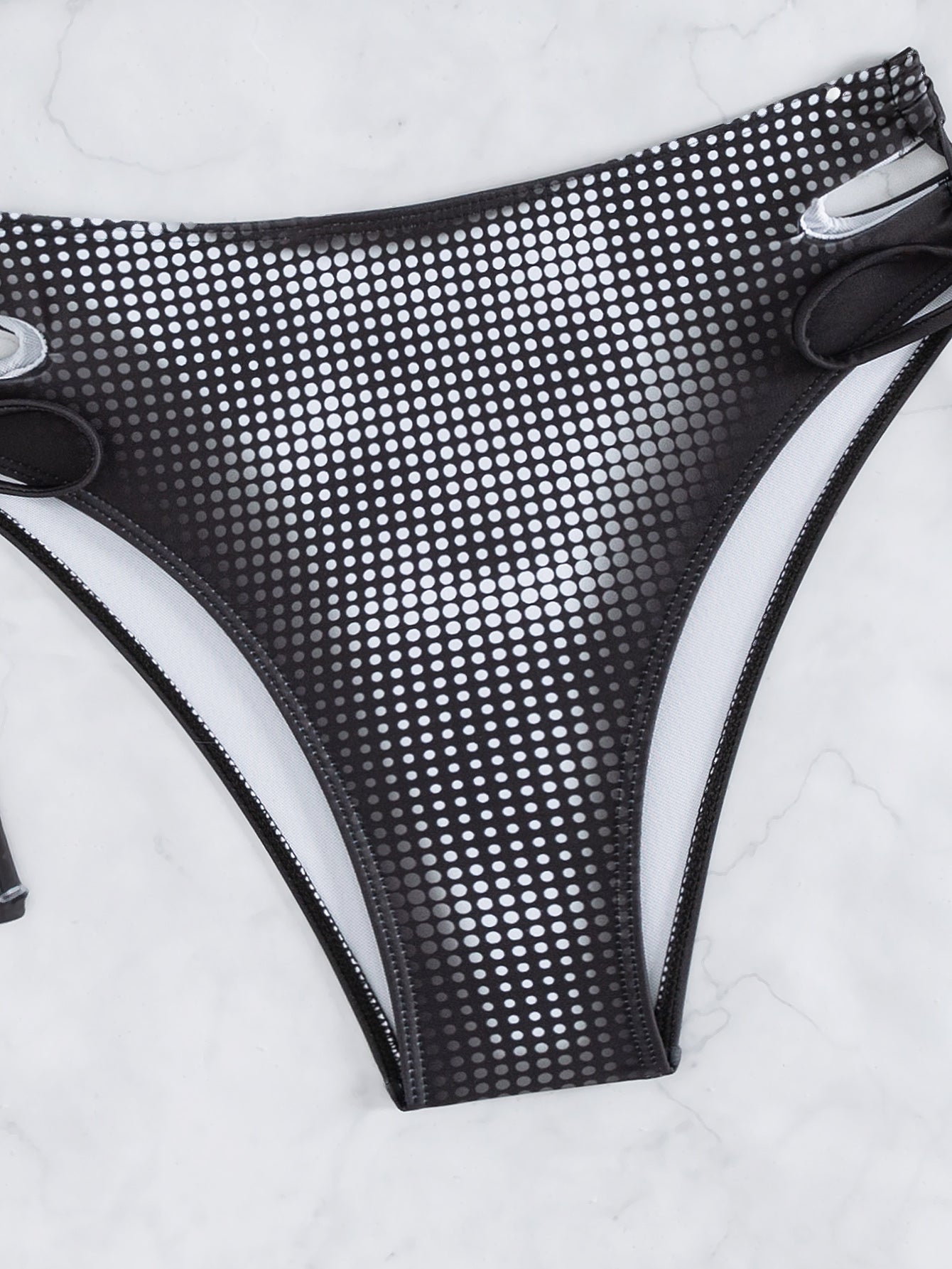 Bikini Sexy Badeanzug Damen Split Bikini Schwarz Weiß Sportlicher Badeanzug
