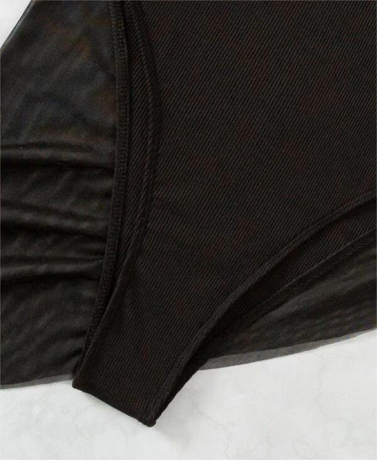 Sexy Dreieck Einteiler Bikini Kleiner Gruben-Mesh-Rock Zweiteiler Damen Badeanzug
