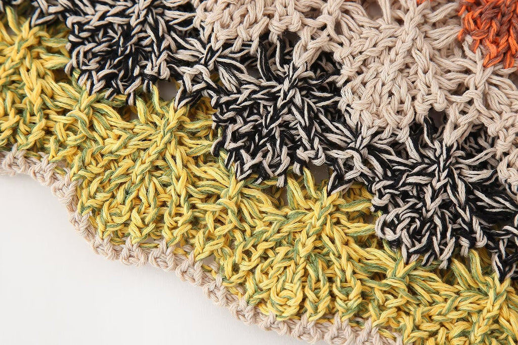 Sommer Damenbekleidung Street Casual Aushöhlen Cutout Rund Ärmelloses Strickoberteil