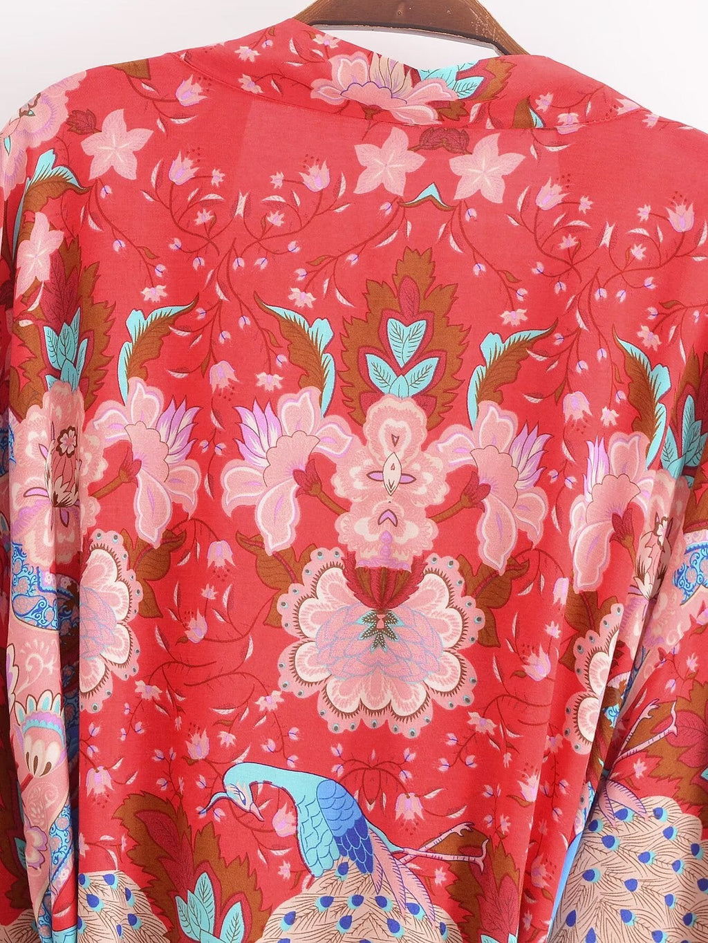 Sommer-Rayon-Gürtel-Kurz-Kimono-Cardigan