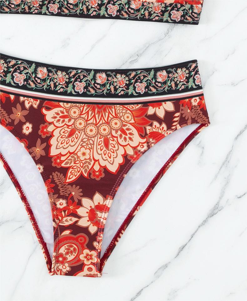 Bikini Kleiner Busen Push-Up Split Damen Badeanzug Sexy Bikini Badeanzug
