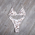 Leopardenmuster Bikini Sexy Badeanzug Brasilianische Höschen Split Badeanzug