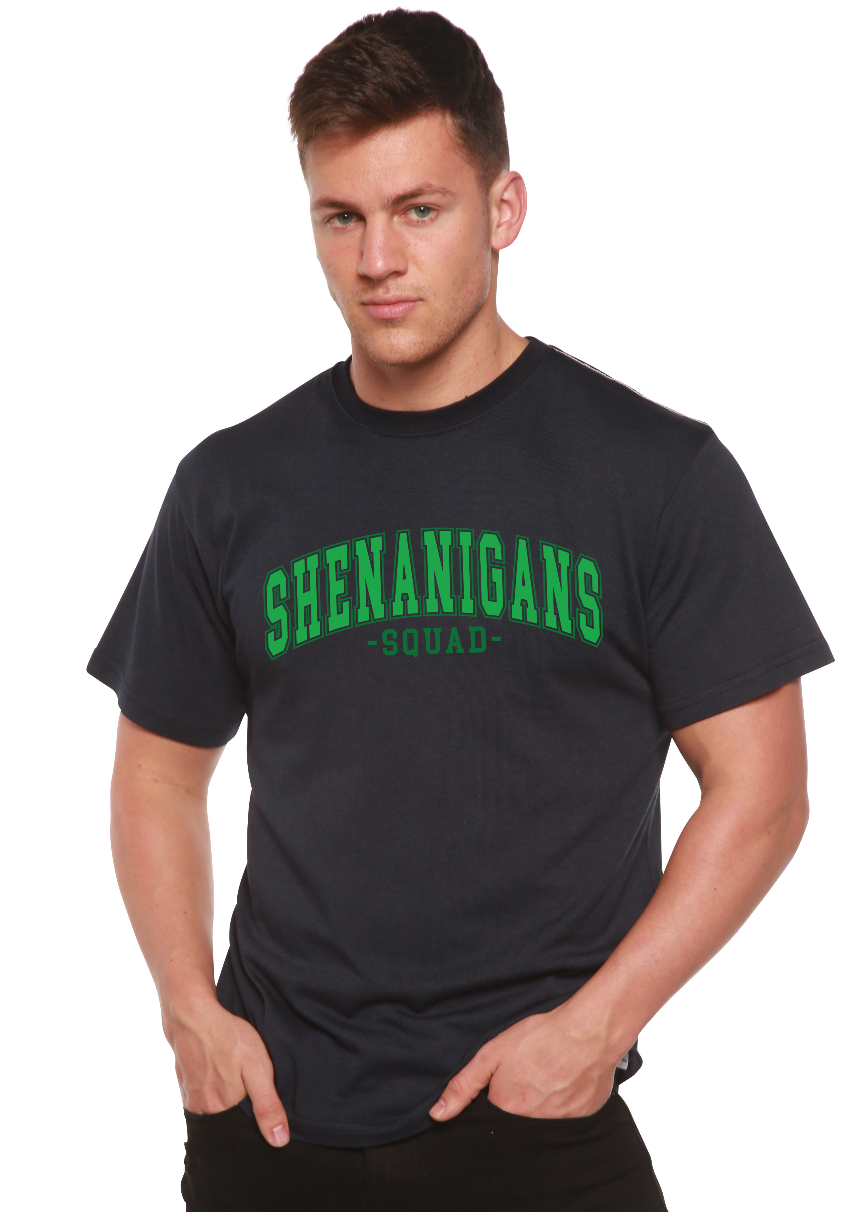 Shenanigans Squad Unisex Bamboo/Cotton Graphic T-Shirt - The7Letter