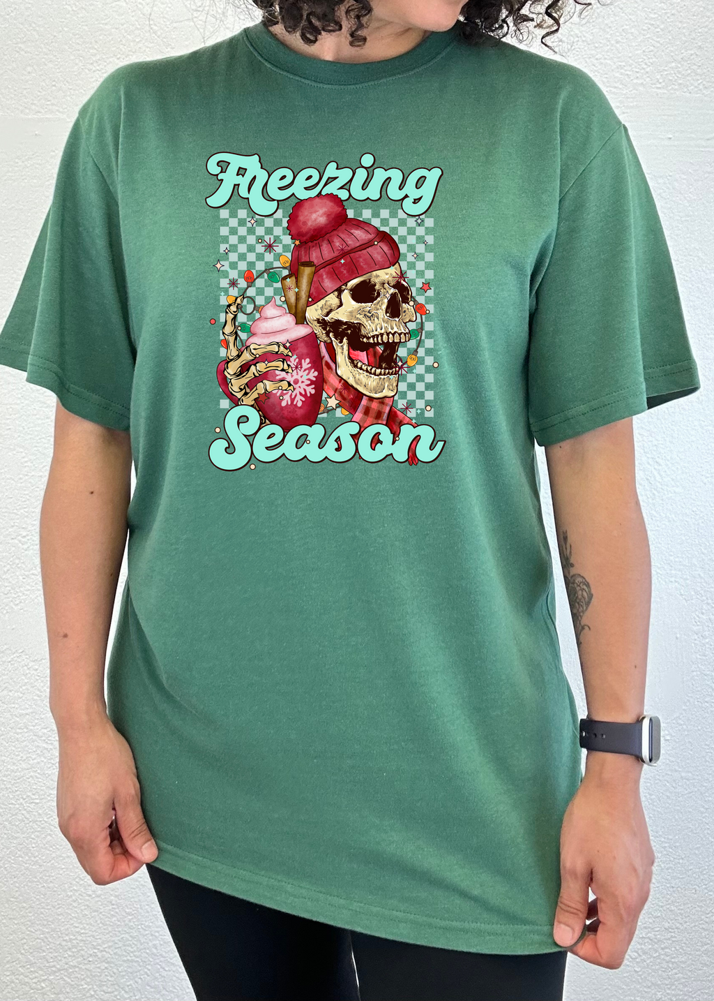Freezing Season Unisex Bamboo Viscose/Organic Cotton Short Sleeve Graphic T-Shirt - The7Letter