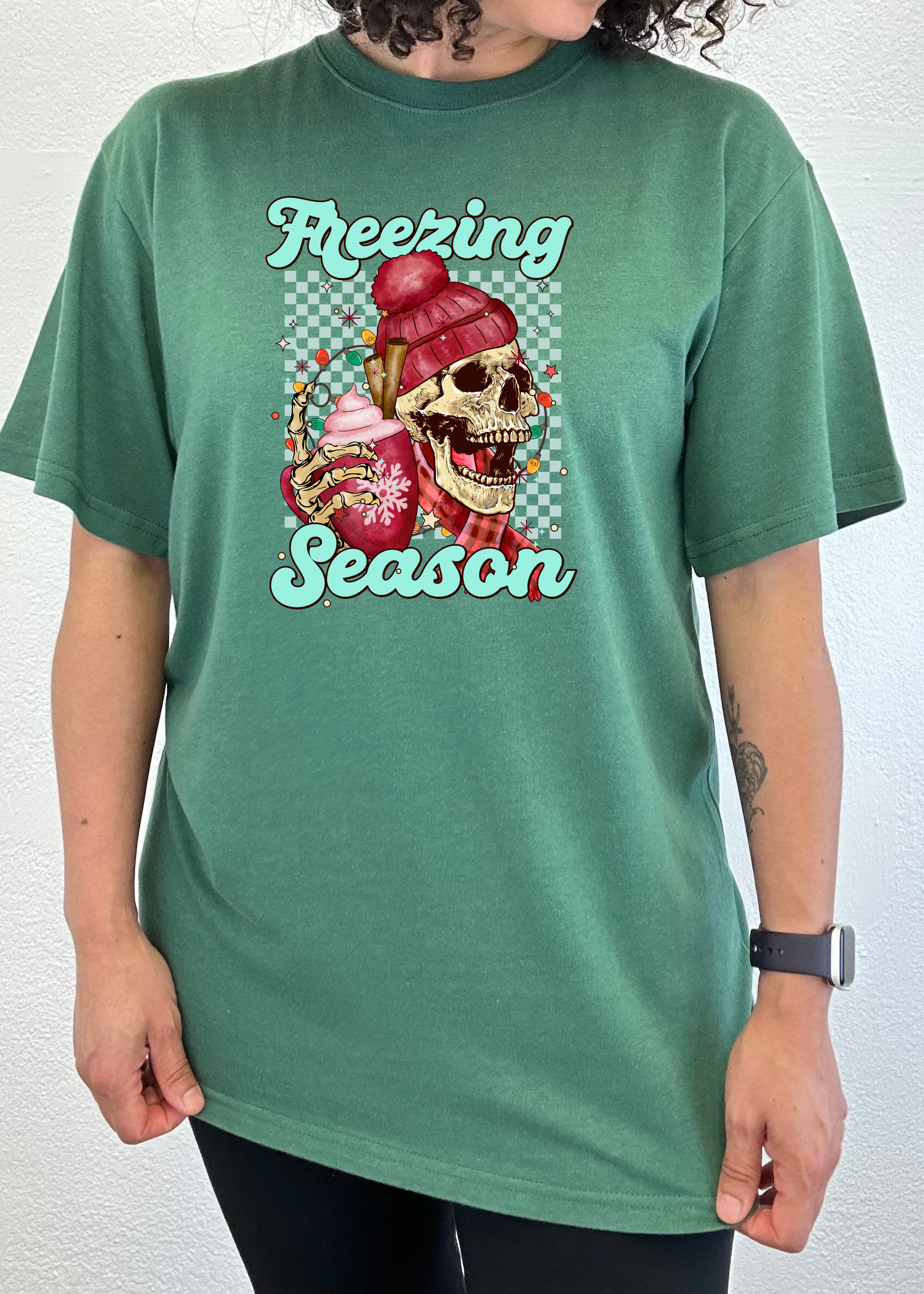 Freezing Season Unisex Bamboo Viscose/Organic Cotton Short Sleeve Graphic T-Shirt - The7Letter