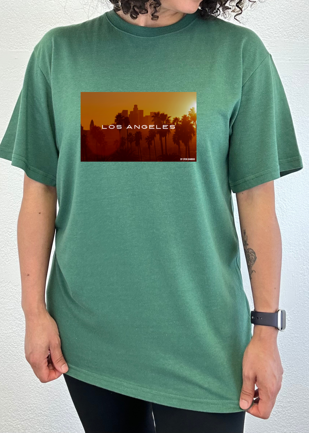 Los Angeles Unisex Bamboo Viscose/Organic Cotton Short Sleeve Graphic T-Shirt - The7Letter