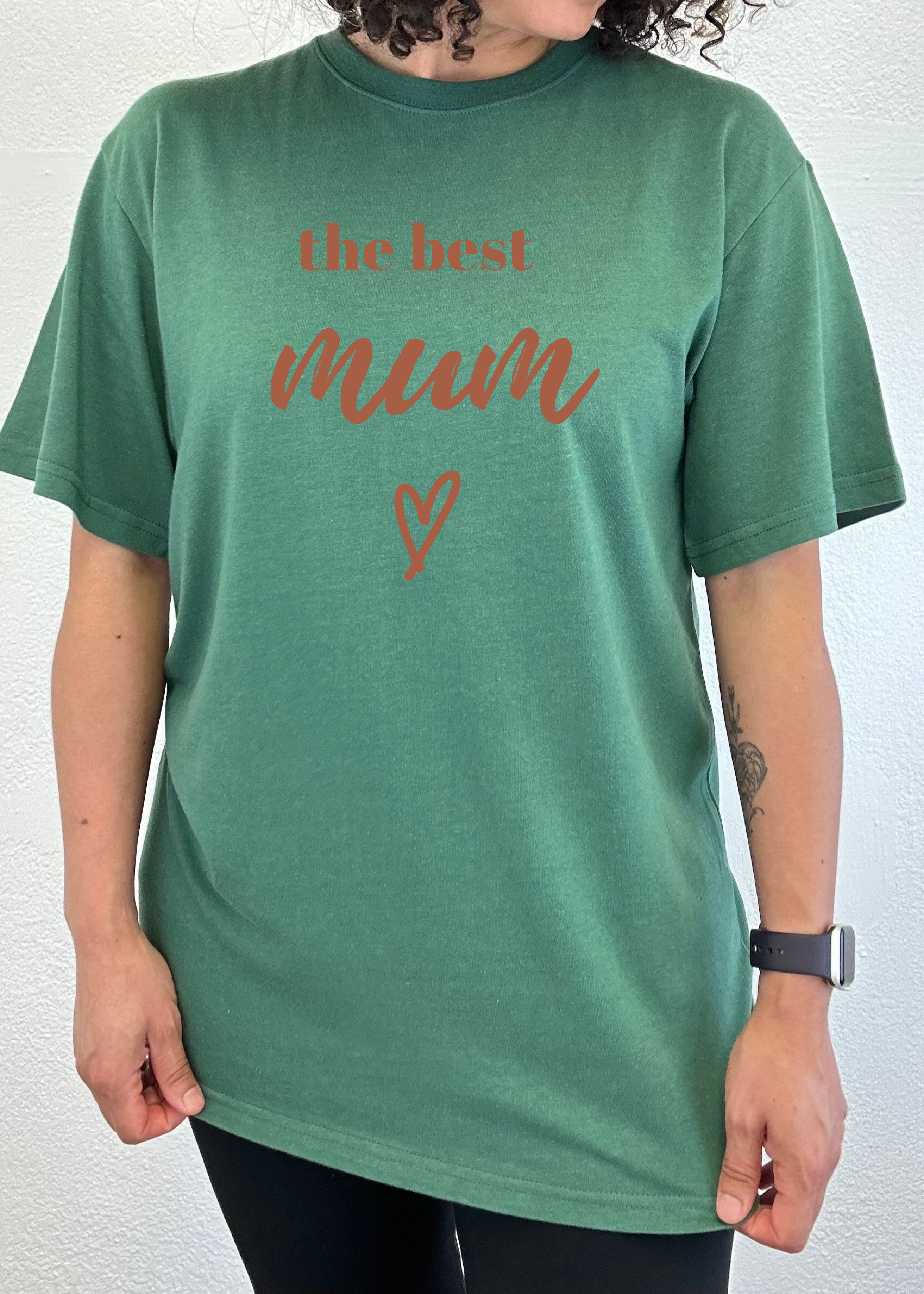 The Best Mum Unisex Bamboo Viscose/Organic Cotton Short Sleeve Graphic T-Shirt - The7Letter