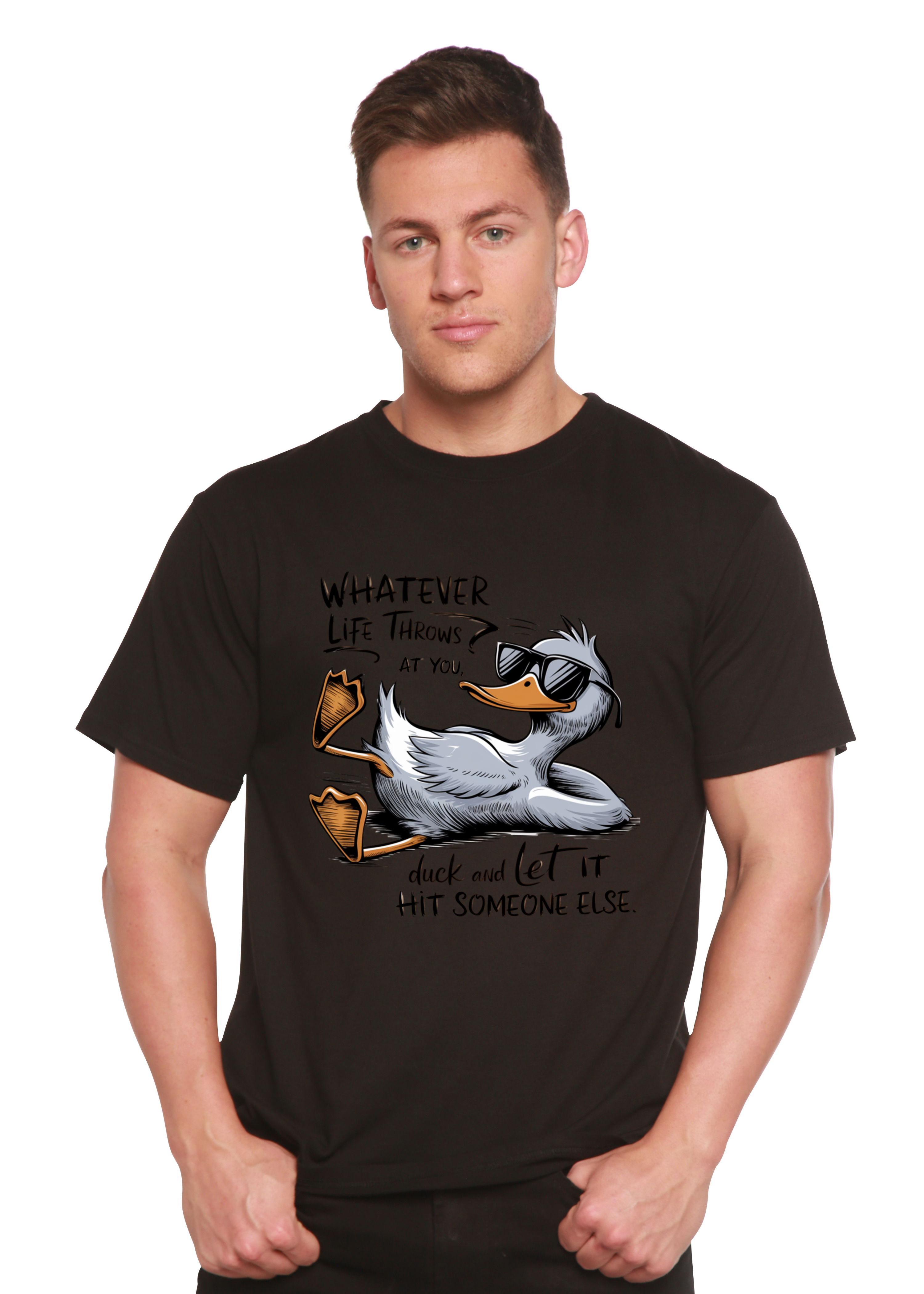Whatever Life Throws at You Funny Unisex Bamboo/Cotton Graphic T-Shirt - The7Letter