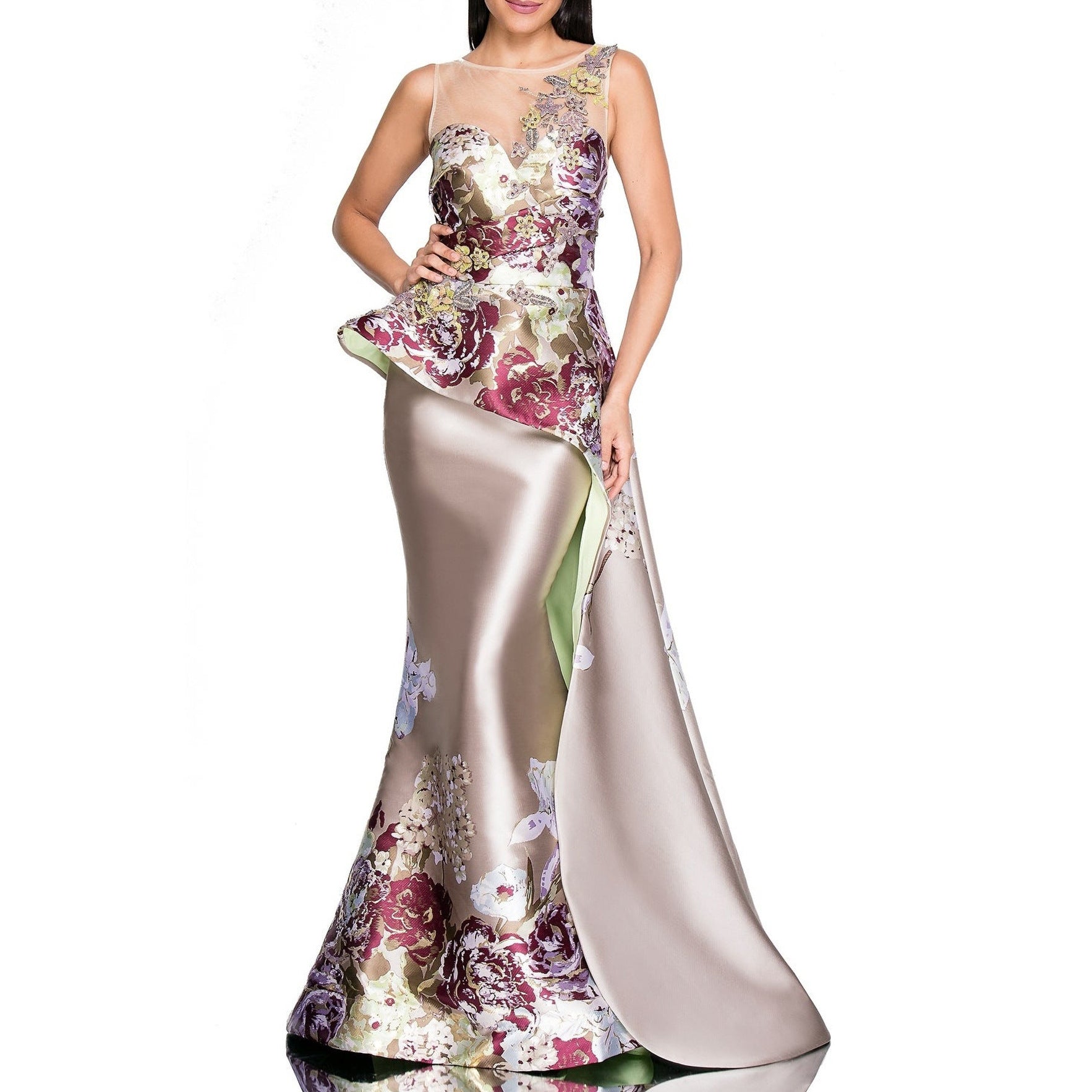 Robe Femme Vêtements Cocktail Femme Élégante Robe de Soirée Robe Brodé