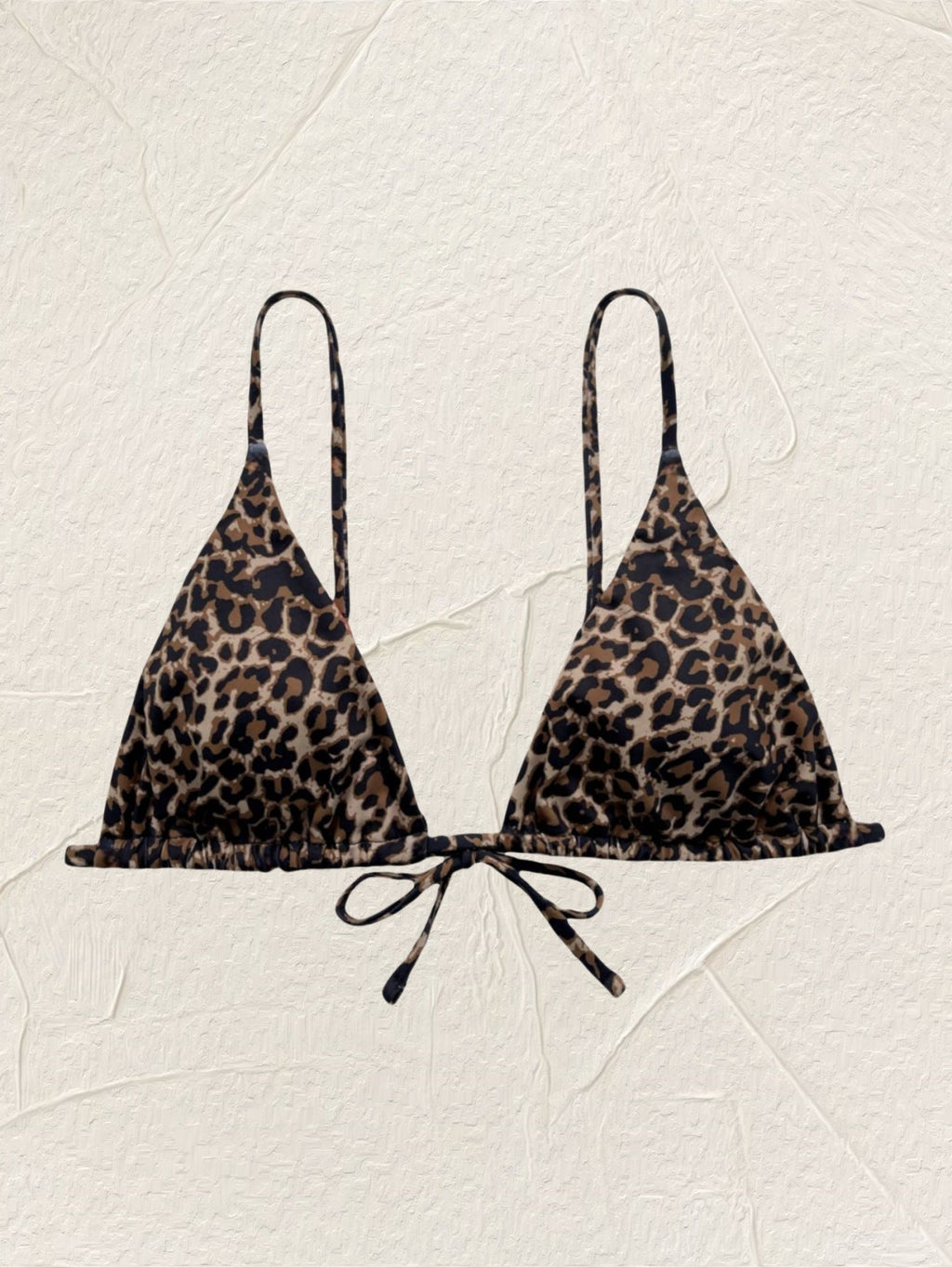 Klassisches Leopardenmuster bedruckt Bikini Einzelbluse Sexy Badeanzug Badebekleidung