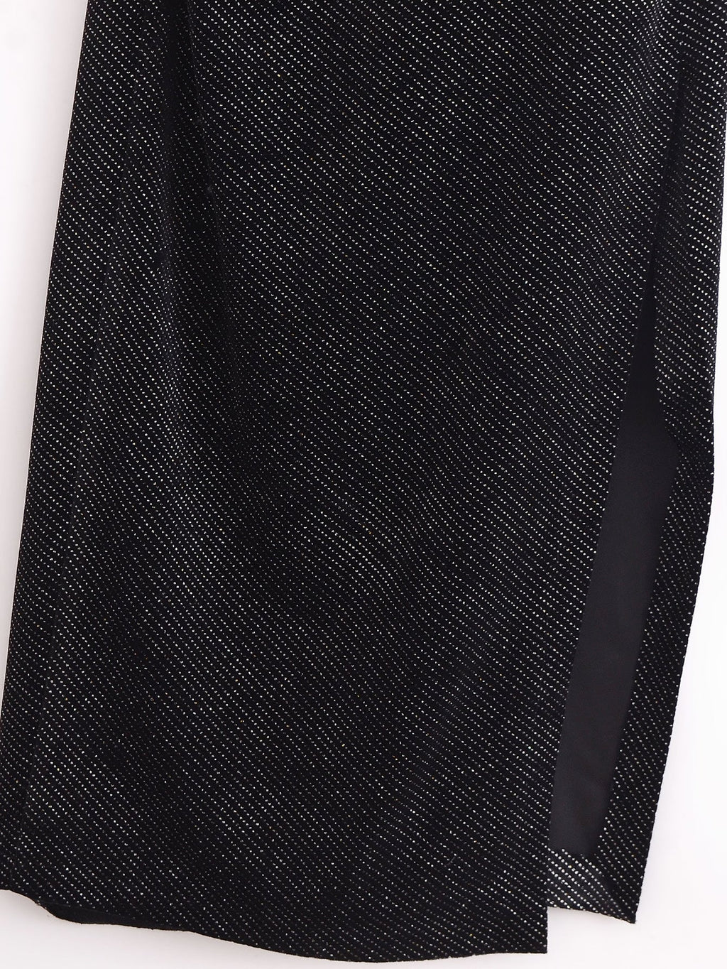 Robe sans manches en velours élégante et moulante ornée de brillants pour femme