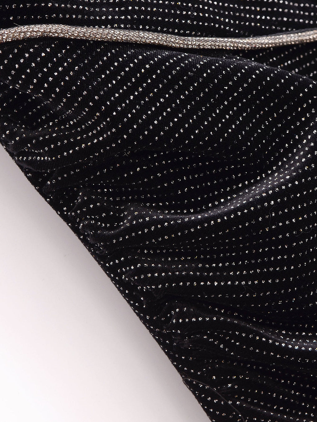Robe sans manches en velours élégante et moulante ornée de brillants pour femme