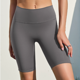 Frühling Sommer Yoga Fünf-Punkte-Hose Hüfthebende Pfirsich-Hüfte Hohe Taille Bauchkontrahierende Anti-Curling Außen tragbare Enge Sport Reit-Yoga-Hose
