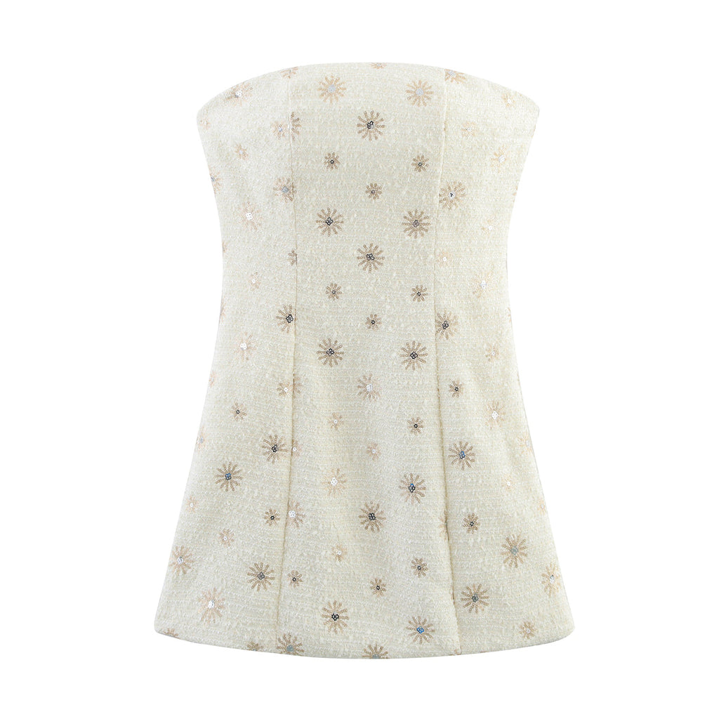 Damenbekleidung Sommer Minderheit Design Slim Fit Slim Fit Tube Top Kleid Damen