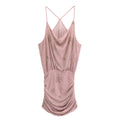 Sommer Damen Pailletten Mini-Trägerkleid