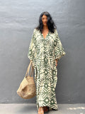 Rayon Kordelzug Urlaub Strandkleid Damen Sonnenschutz Lockerer Bademantel Bikini Überwurf