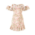 Robe d'été ajustée en dentelle florale pour les hanches