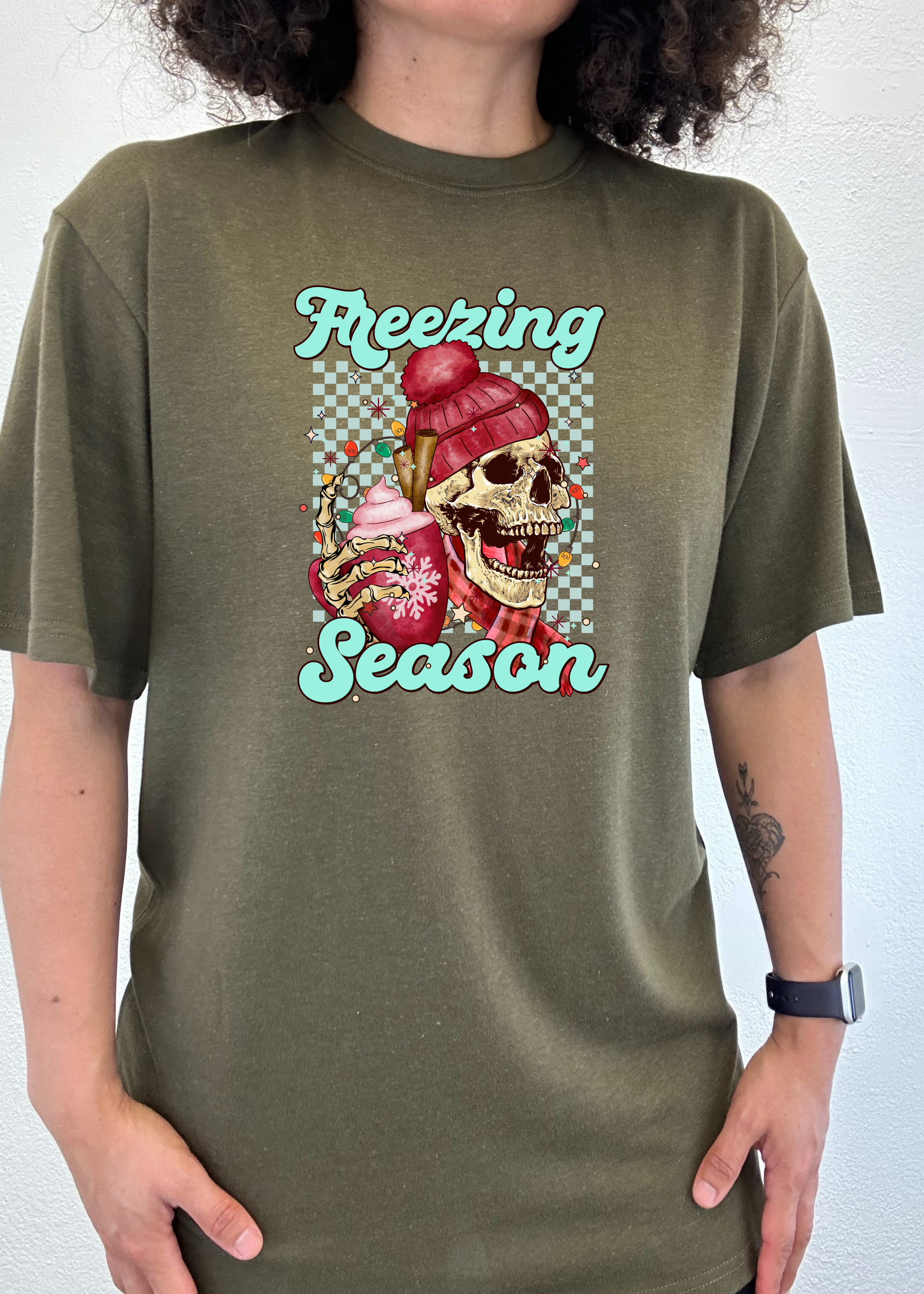 Freezing Season Unisex Bamboo Viscose/Organic Cotton Short Sleeve Graphic T-Shirt - The7Letter