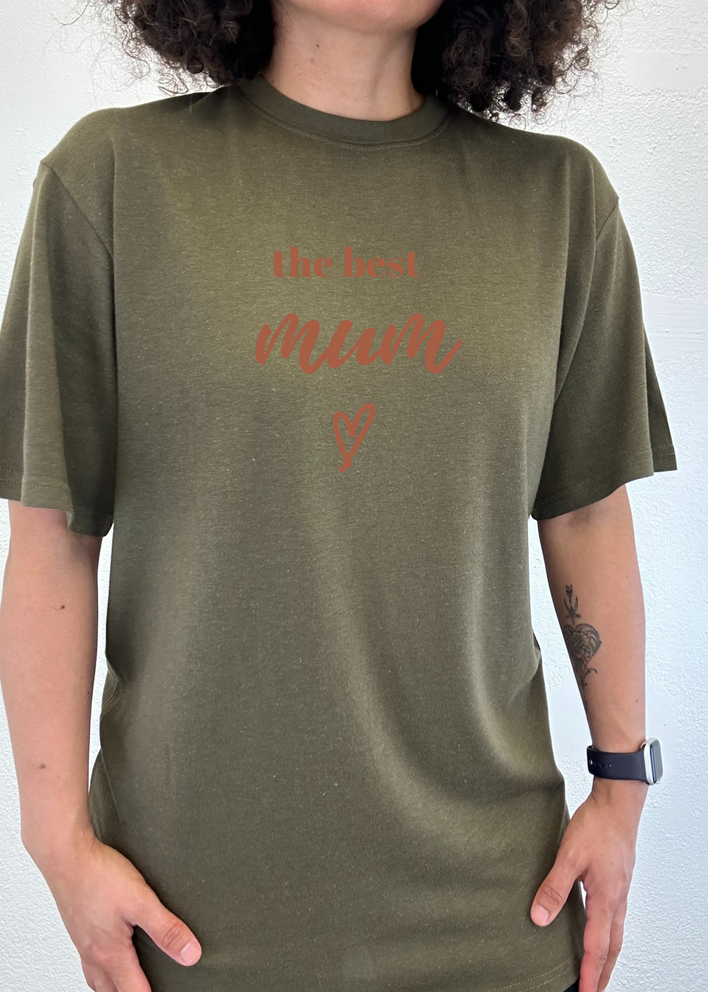 The Best Mum Unisex Bamboo Viscose/Organic Cotton Short Sleeve Graphic T-Shirt - The7Letter